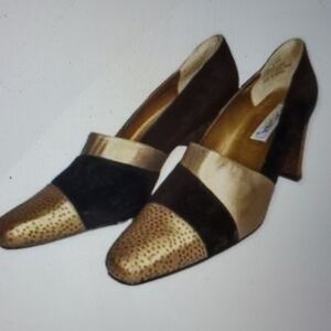 Vintage Corsina Flex "Lucille" Women's Block Heel Pumps Shoes Size 9B